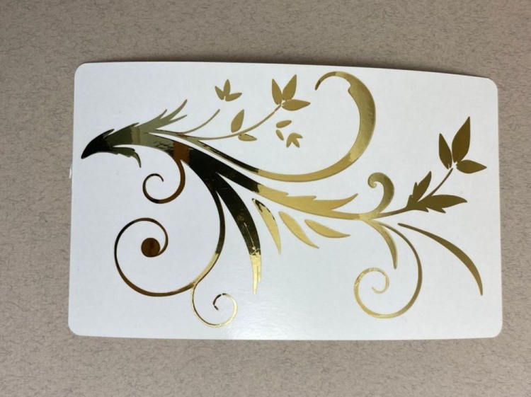 №304 Наклейка (золото) Sticker, Art Blong — картинка 2