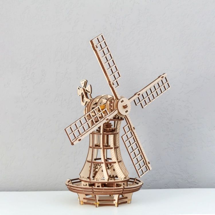 Сборная модель 3D «Ветряная мельница», Eco Wood Art — картинка 5