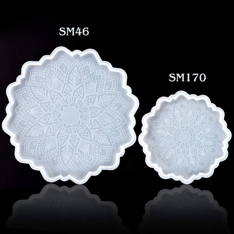 Силиконовый молд Epoxy Master подстаканник мандала, d 12 см — картинка 6