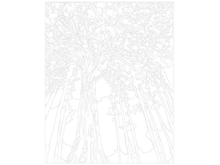 Картина по номерам «Осеннее дерево» — картинка 3