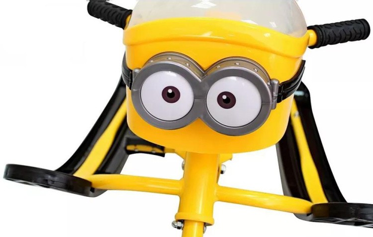 Снегокат детский Миньон жёлтый — картинка 4