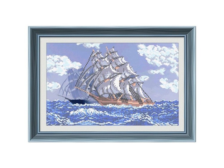 Рисунок на ткани «На всех парусах»