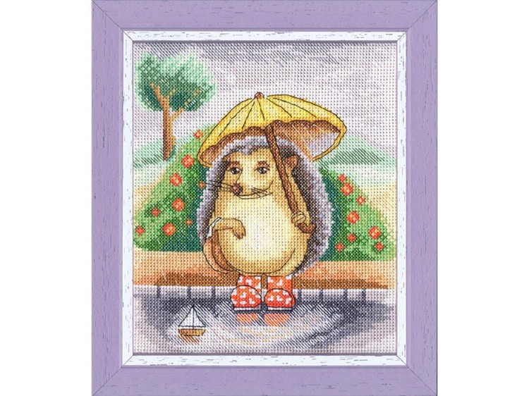 Набор для вышивания «Ёжик с зонтиком» — картинка 2