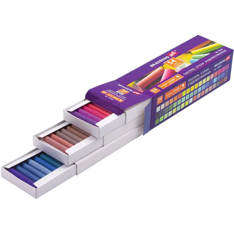 Пастель сухая художественная 54 цв., круглое сечение, BRAUBERG ART DEBUT — картинка 3