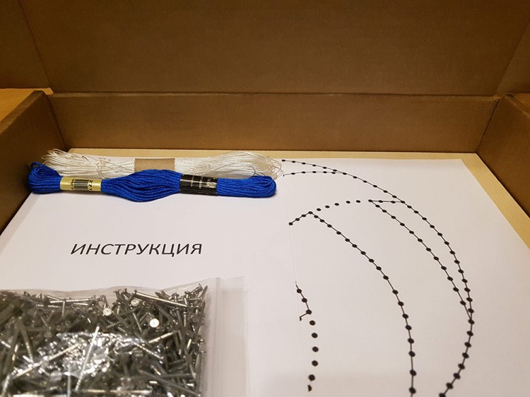 Набор для творчества STRING ART «Волейбольный мяч» — картинка 4