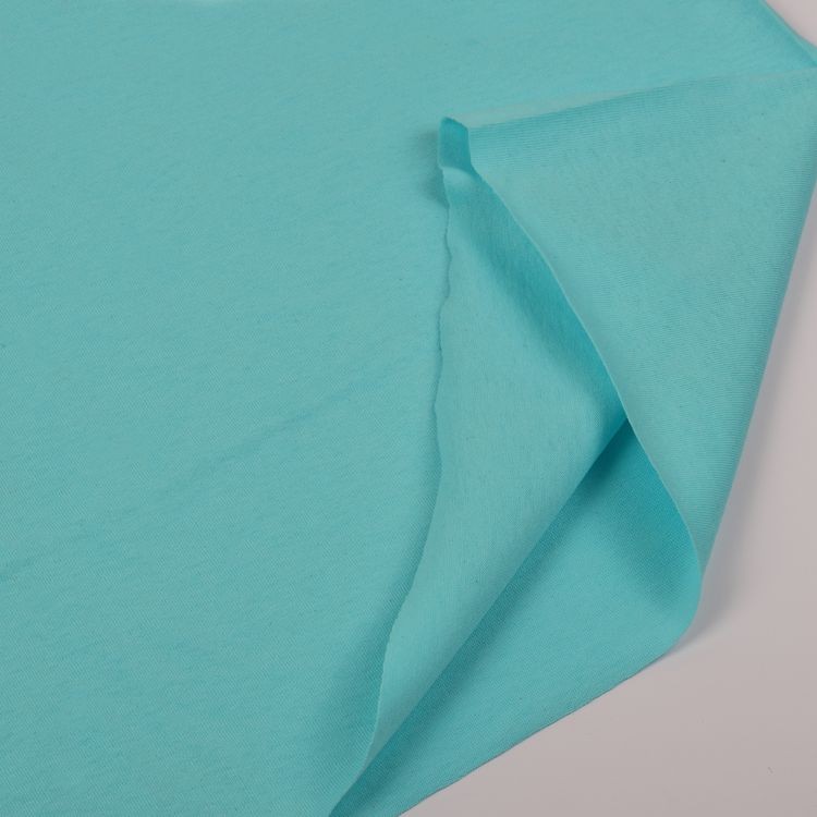 Ткань трикотаж Кулирка, опененд, 10 м x 200 см, 145 г/м², цвет: светло-бирюзовый, TBY — картинка 5