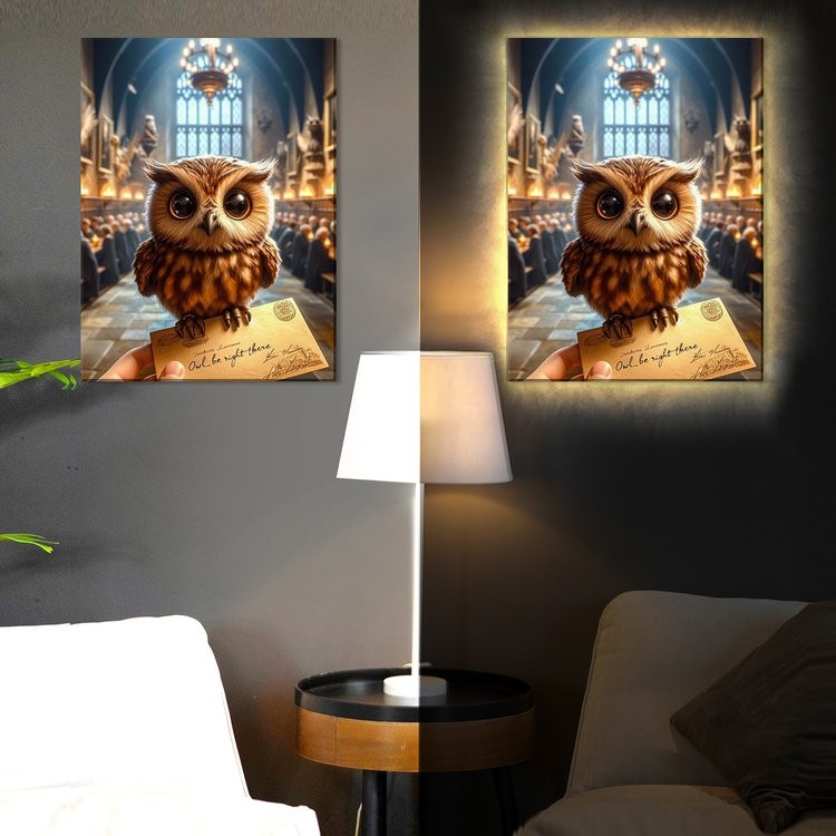 Картина по номерам «Волшебное письмо» LED подсветка — картинка 2