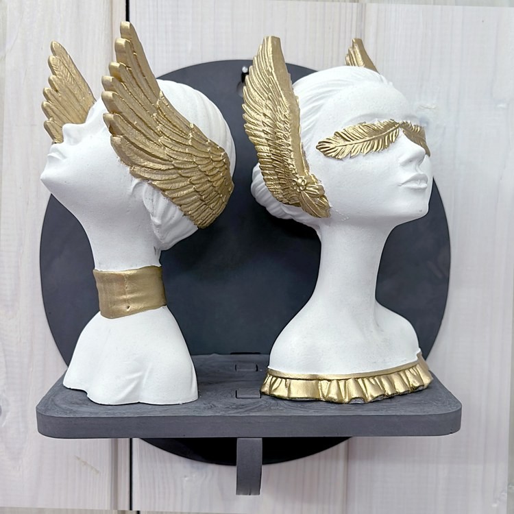 Силиконовый молд - Статуэтка девушка с крыльями №2, 15,5x12см, 1 шт. — картинка 6