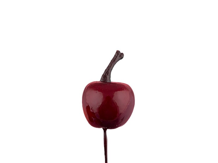 Декоративные элементы «Яблоко красное», d 2 см, 6 шт., Blumentag