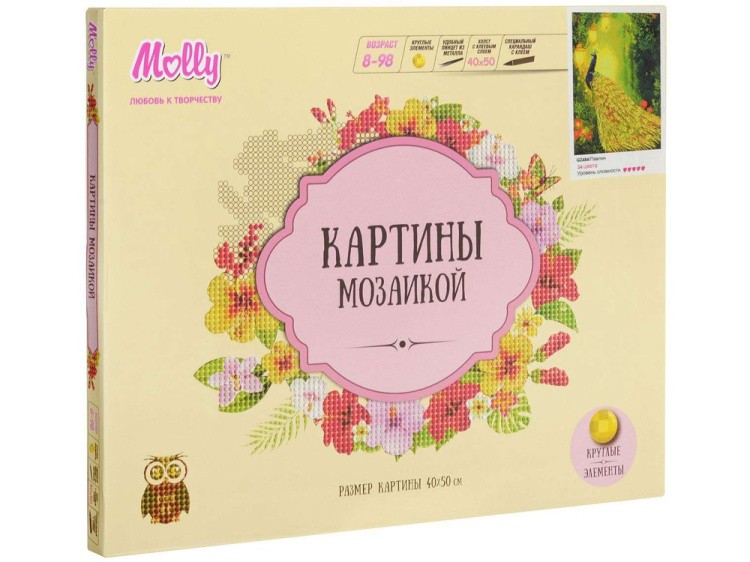 Алмазная вышивка «Павлин» — картинка 4