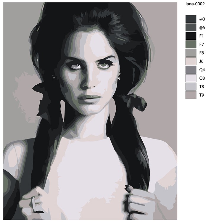 Картина по номерам «Lana Del Rey Лана Дель Рей 1» — картинка 2