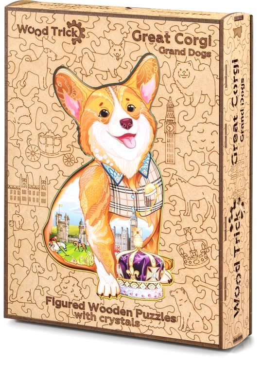 Деревянный пазл Wood Trick «Величественный Корги» — картинка 5