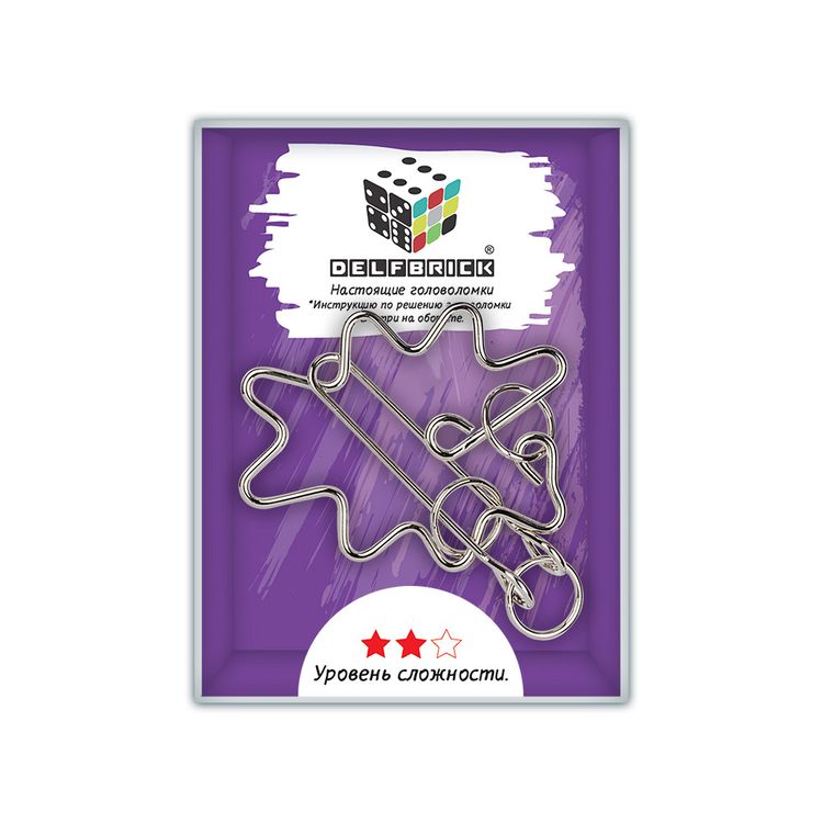 Головоломка металлическая Облако, 5 элементов — картинка 2