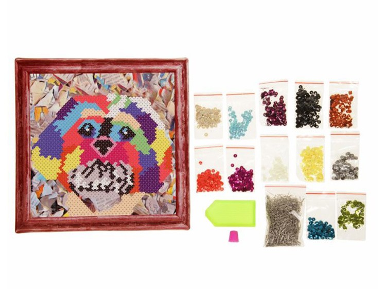 Мозаика из пайеток «Собака» — картинка 4