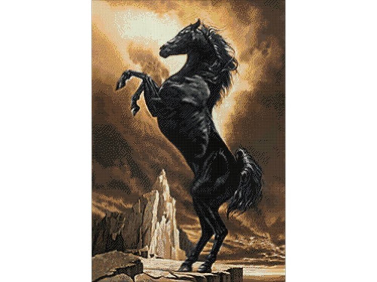 Алмазная вышивка «Могучий конь» — картинка 2