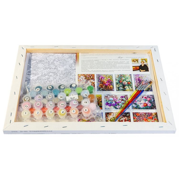 Картина по номерам «Свежесть утренних пионов» — картинка 3