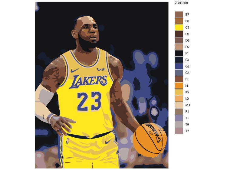 Картина по номерам «LA Lakers» — картинка 2