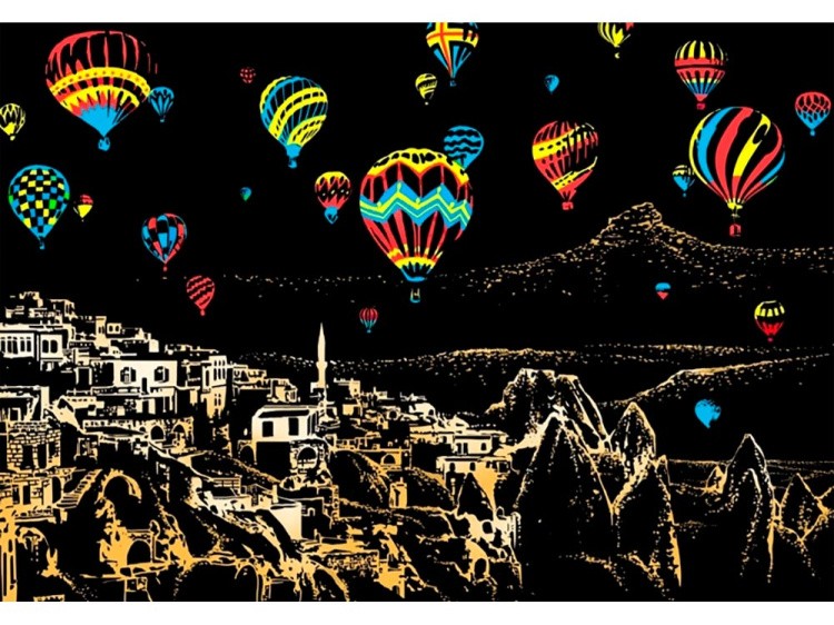 Скретч-картина «Cappadocia» (цветная)
