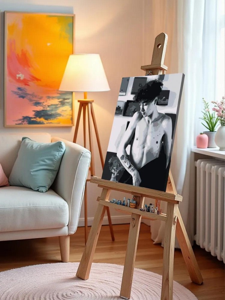 Картина по номерам «Вышел покурить: Юра Авангард 4» — картинка 9