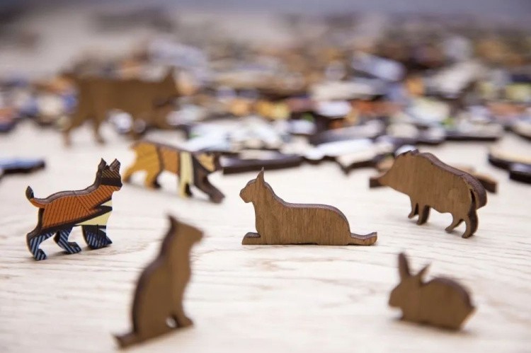Деревянный пазл-головоломка «Рысь L», Eco Wood Art — картинка 4