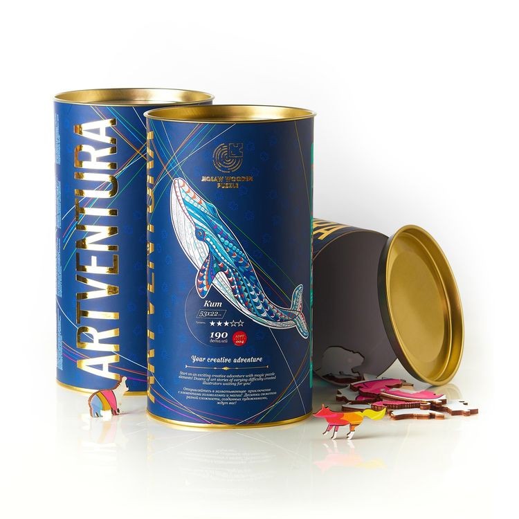 Деревянные пазлы Артвентура «Кит» — картинка 3