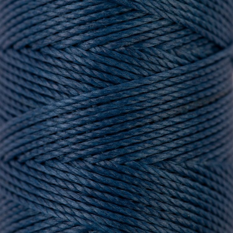 Нитки для кожи вощёные, крученые (полиэстер), 0,45 мм, 40 м, цвет: синий,Промысел — картинка 2