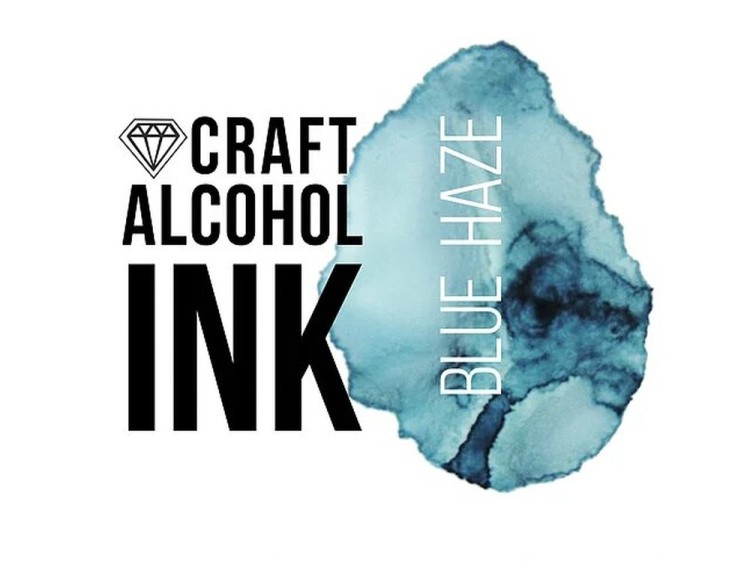 Алкогольные чернила голубая дымка (Blue Haze) 20 мл, Craft Alcohol INK — картинка 2