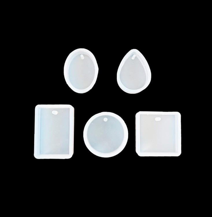 Набор из 5 силиконовых форм для создания медальонов, Resin Pro
