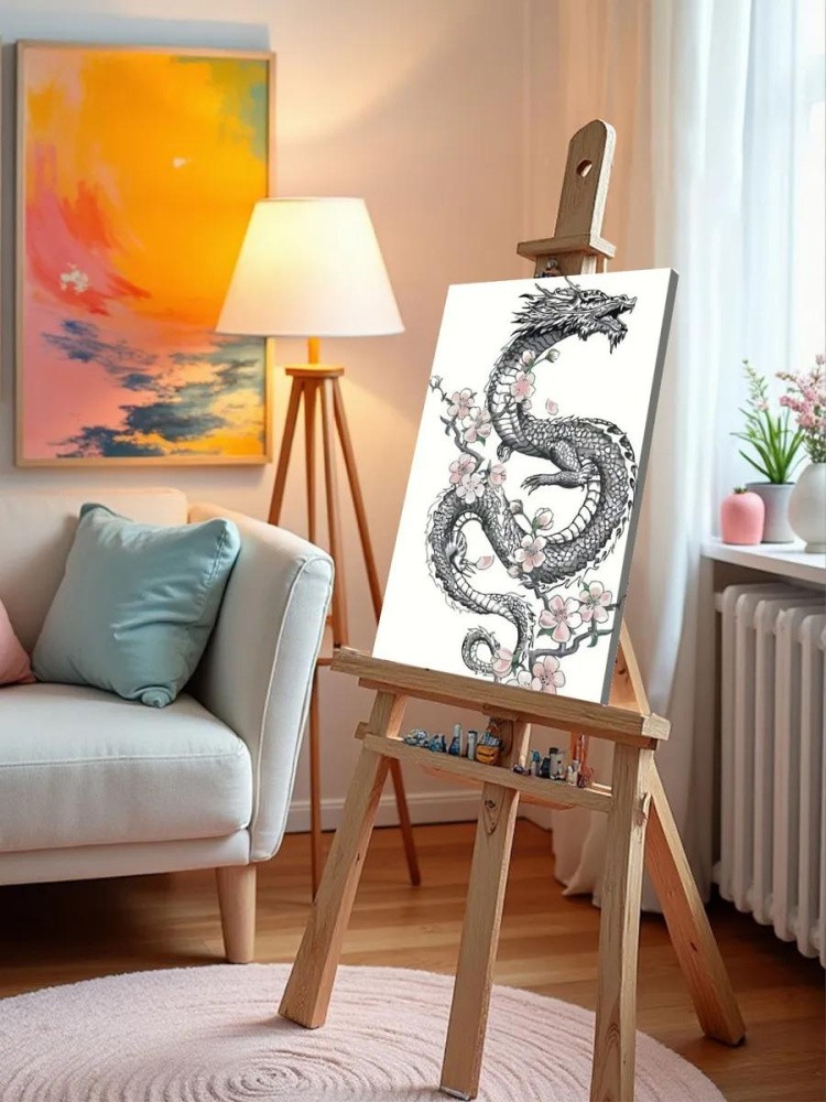 Картина по номерам «Дракон» — картинка 9