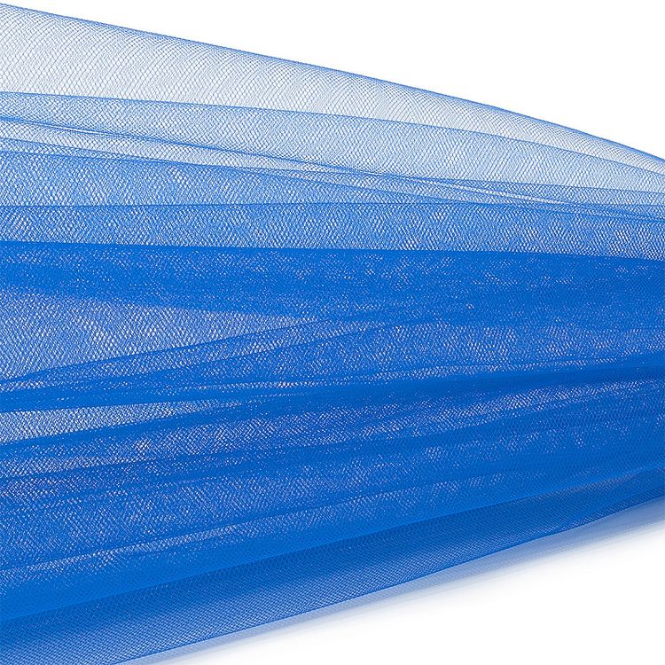 Еврофатин мягкий матовый Hayal Tulle, 5 м, ширина 300 см, 100% полиэстер, цвет: ярко-голубой, Hayal — картинка 2