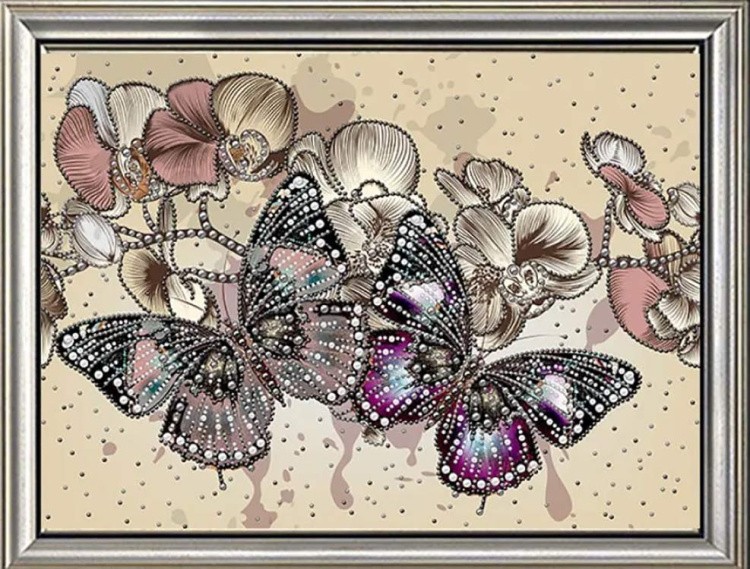 Набор для вышивания бусинами «Орхидея» — картинка 2