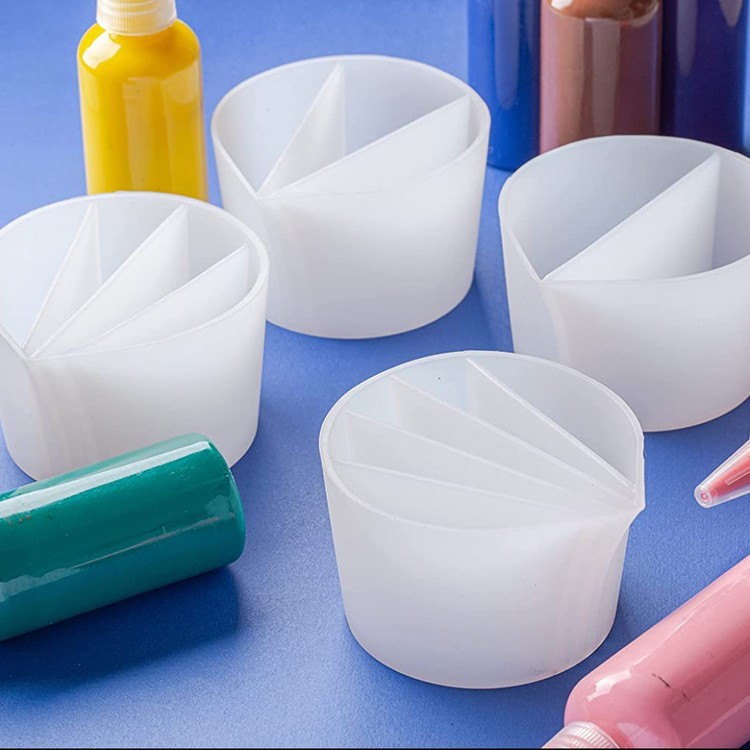 Набор силиконовых стаканчиков для Флюид Арт, 4 штуки, Epoxy Master — картинка 3