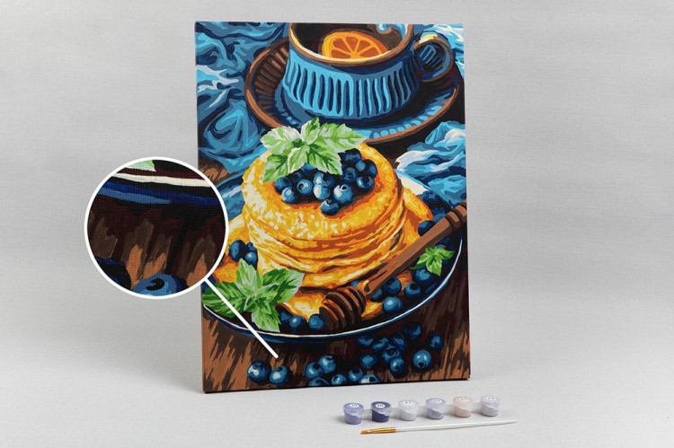 Картина по номерам «Аппетитные панкейки» — картинка 3