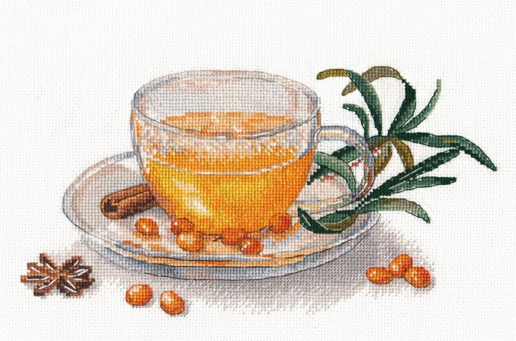 Набор для вышивания «Облепиховый чай»