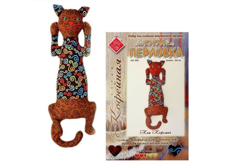 Набор для шитья «Кот-Кофеман» — картинка 3