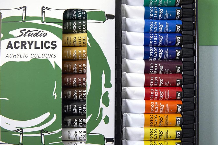 Набор акриловых красок Pebeo Studio Acrylics 12 цветов, 12 мл — картинка 7