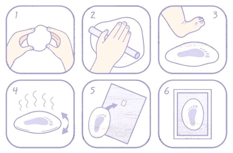 Набор для творчества «Слепки ручек вашего малыша» — картинка 2