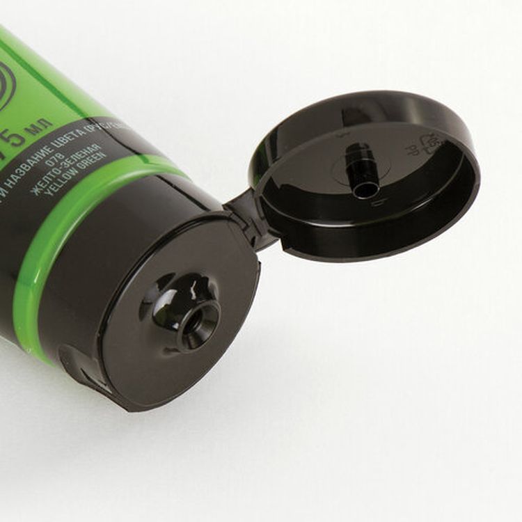 Краска акриловая художественная BRAUBERG ART CLASSIC, туба 75мл, желто-зеленая — картинка 3