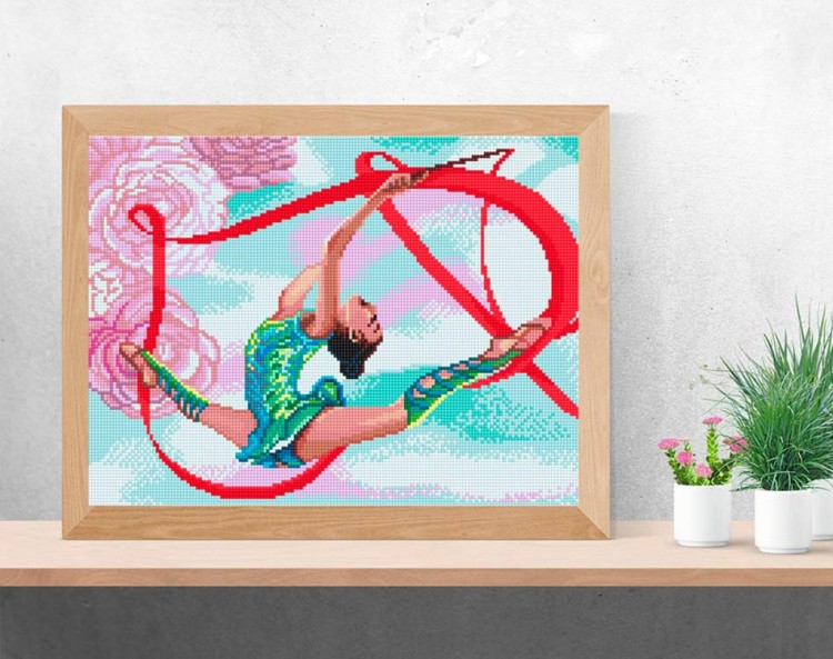 Алмазная вышивка «Гимнастка» — картинка 3