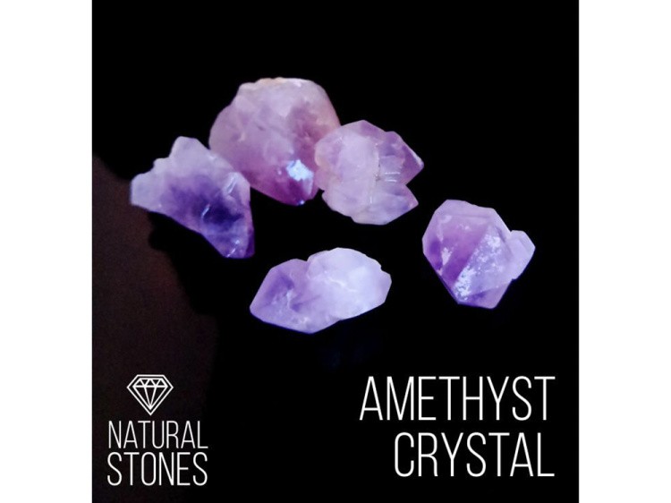 Натуральный кристалл аметиста Amethyst crystal (фракция 10-15 мм), 100 г