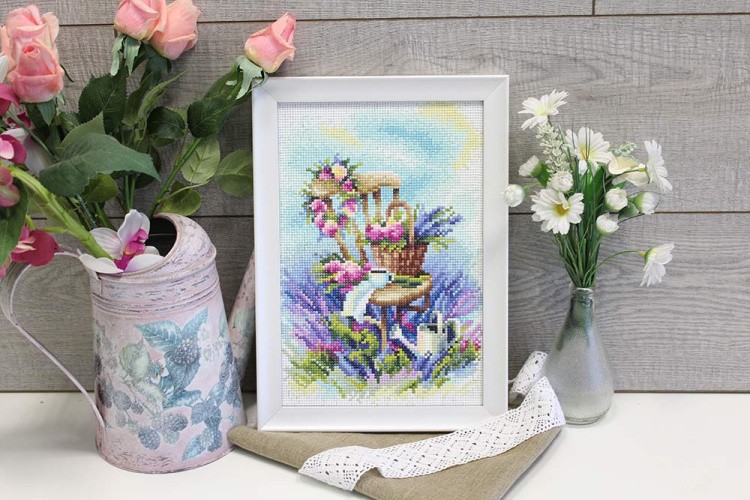 Алмазная вышивка «Лавандовый завтрак» — картинка 2