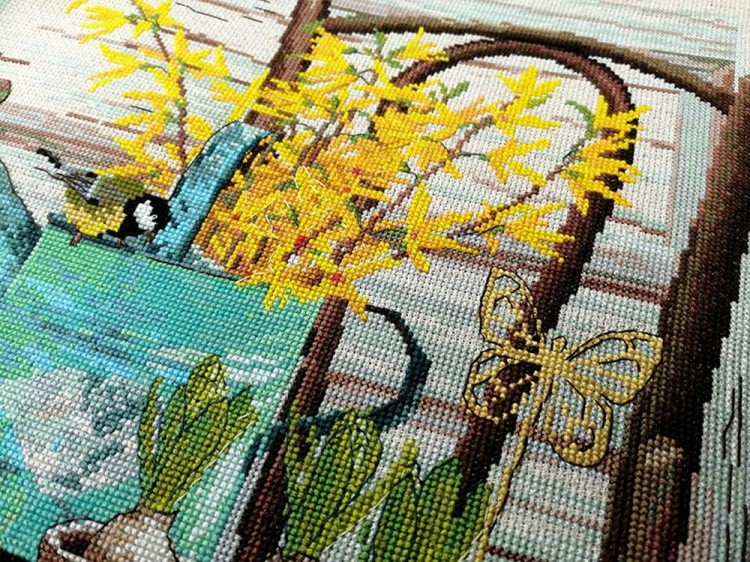 Набор для вышивания «Голубая лейка» — картинка 2