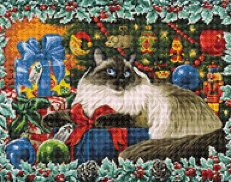 Алмазная вышивка «Рождественские цвета» — картинка 2