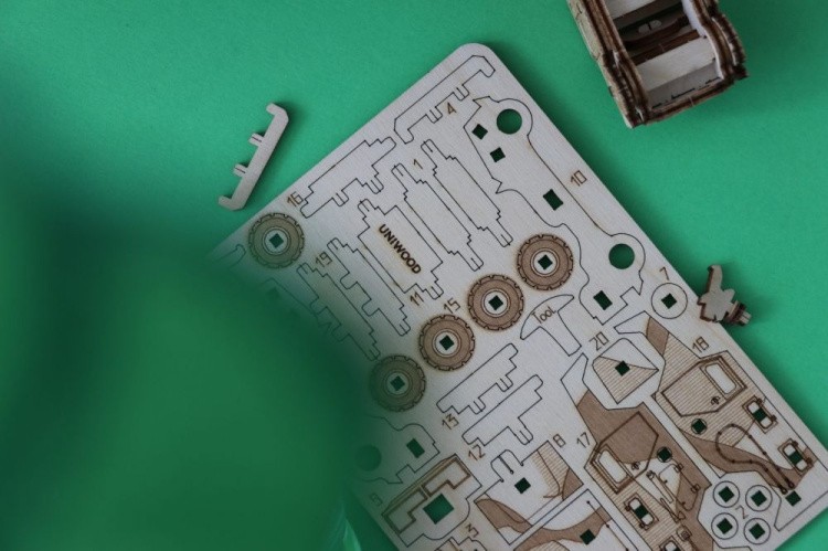 Конструктор из дерева «UNIT Car», UNIWOOD — картинка 4