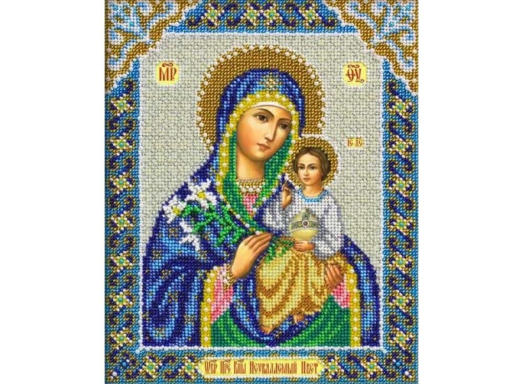 Набор вышивки бисером «Богородица Неувядаемый цвет»