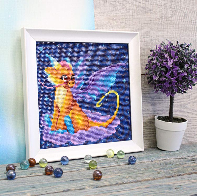 Алмазная вышивка «Полуночный дракон» — картинка 3