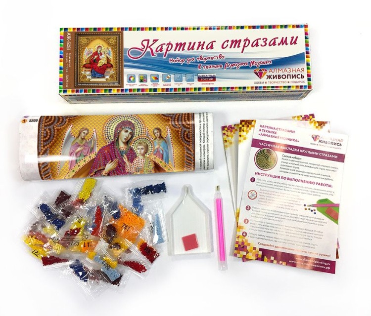 Алмазная вышивка «Икона Всецарица» — картинка 2