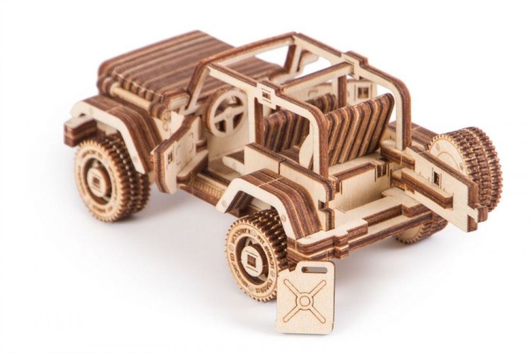 Конструктор из дерева «Сафари Джип», Wood Trick — картинка 4