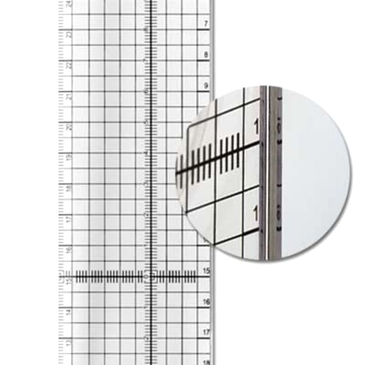 Универсальная линейка с металлическим краем, 30x5 см, Gamma — картинка 4