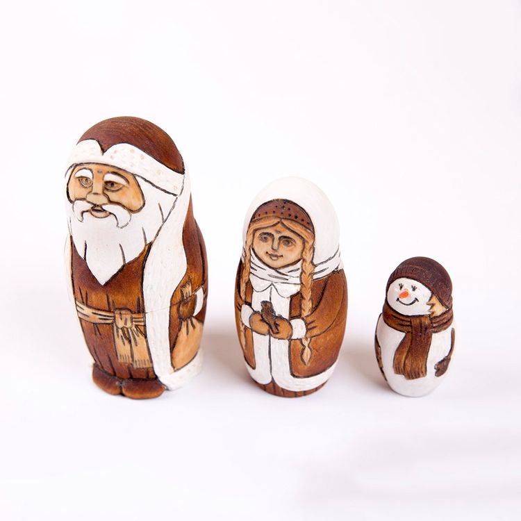 Заготовка для декорирования Mr. Carving «Матрешка 3 места» — картинка 3